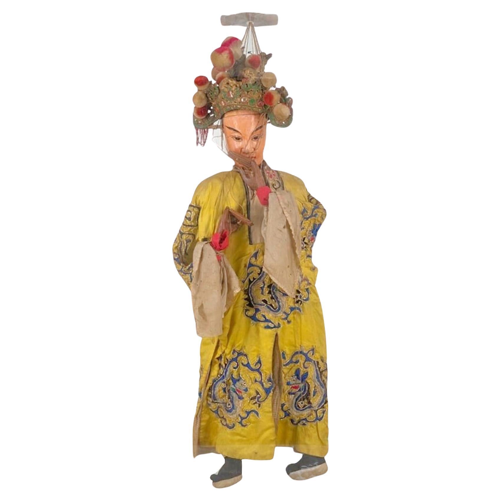 Large Antique Chinese Ceremonial Marionette For Sale