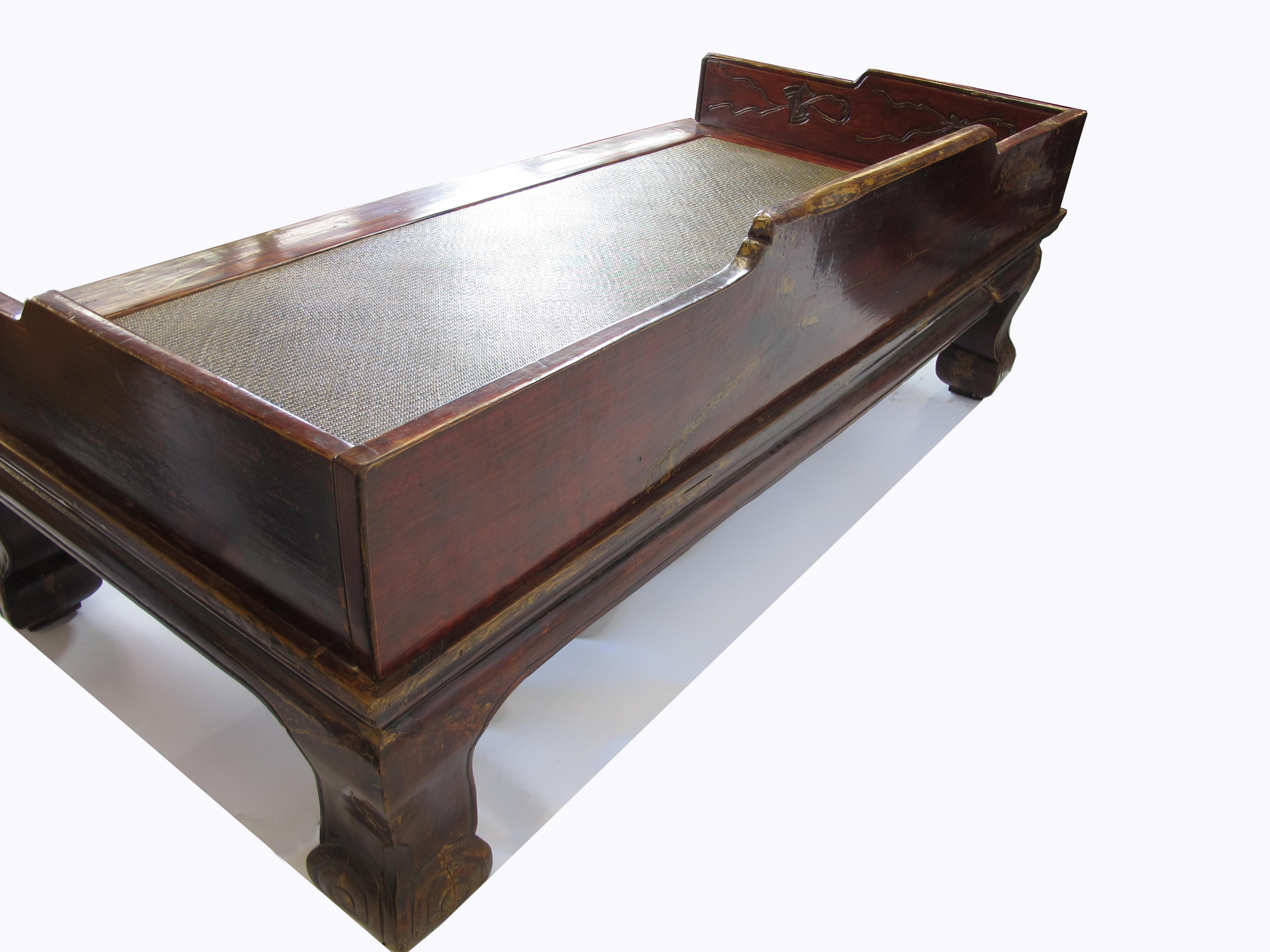 Early 20th Century Large Antique Chinese Daybed For Sale