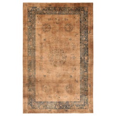 Grand tapis chinois ancien en forme de dragon