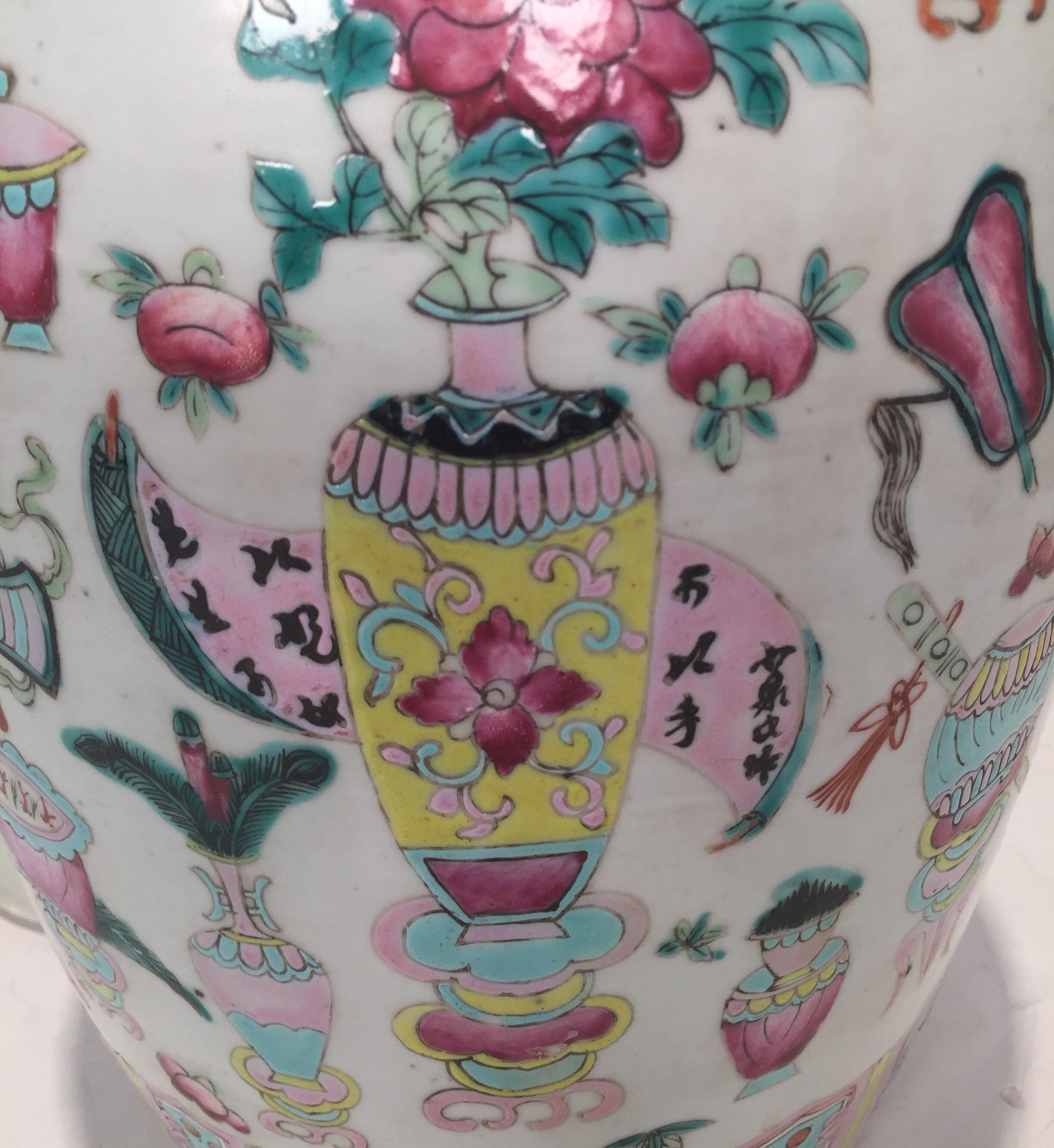 Large Antique Chinese Export Porcelain Ginger Jar 4