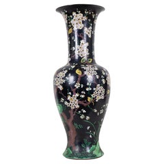 Grande porcellana cinese antica "Famille Noire  Vaso