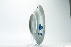 Large Antique Chinese Porcelain Kangxi period Charger Plate Bird Plate Marked Ba
