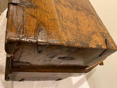 Large Antique Chinese Rustic Wood Grain Basket Bucket