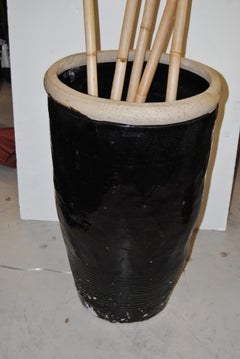 Large Antique Chinese Stoneware Water Pot, Shanxi Province, circa 1900