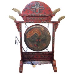 Large Antique Chinese Temple Gong