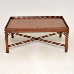 Large Antique Chippendale Style Coffee Table