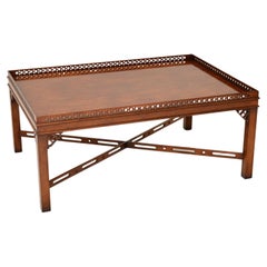 Large Antique Chippendale Style Coffee Table