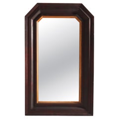 Large Antique Classical American Empire Flame Mahogany Mirror C1840