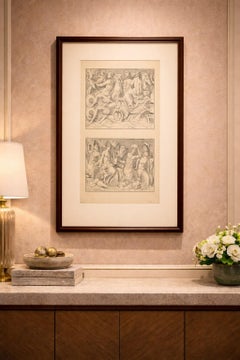 Large Antique Classical Relief Scene – Montfaucon Antiquity Explained, 1721