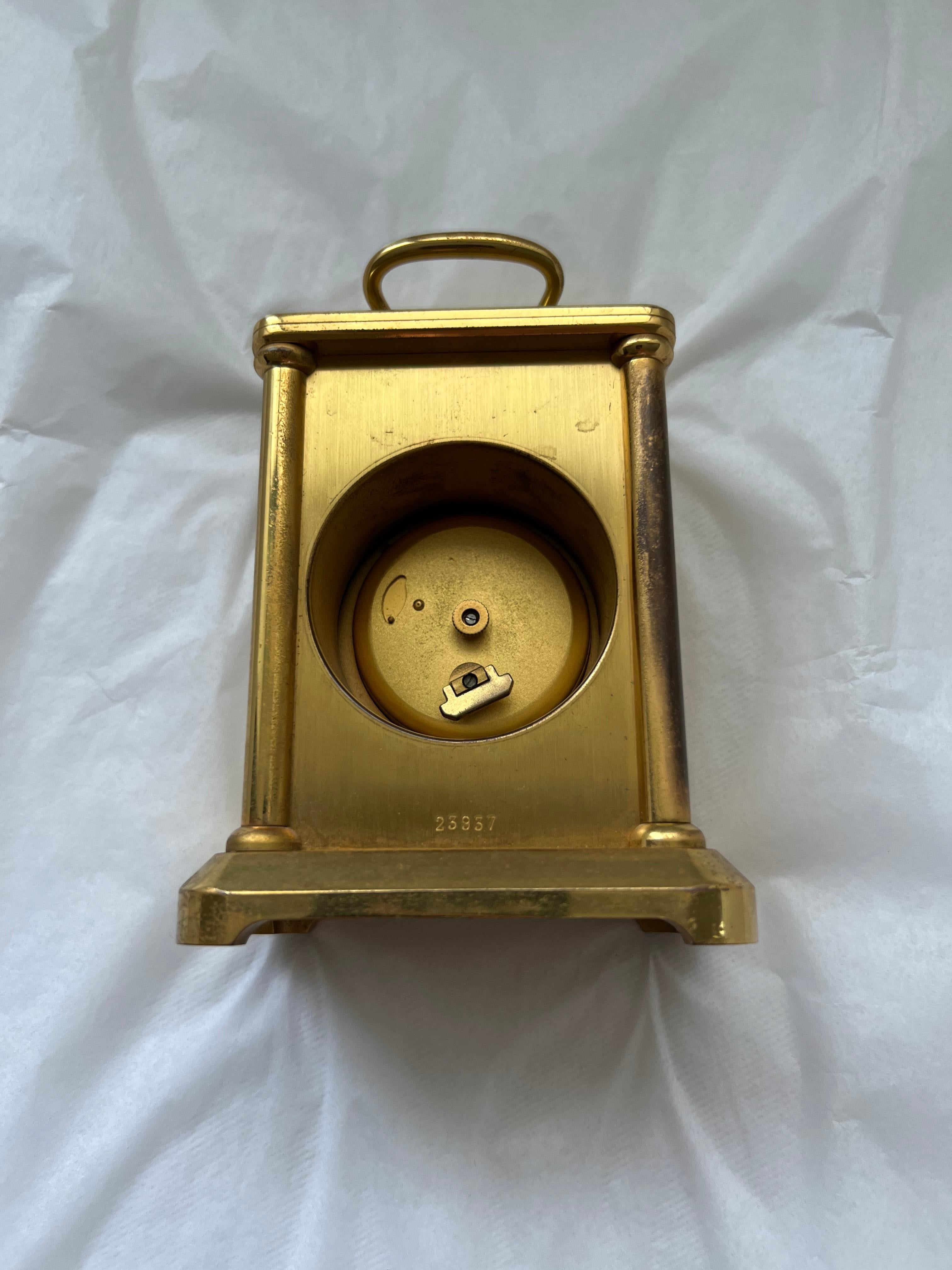 Grande Horloge Ancienne Finition Or Argenterie Galt Décoration Vintage Estate en vente 7