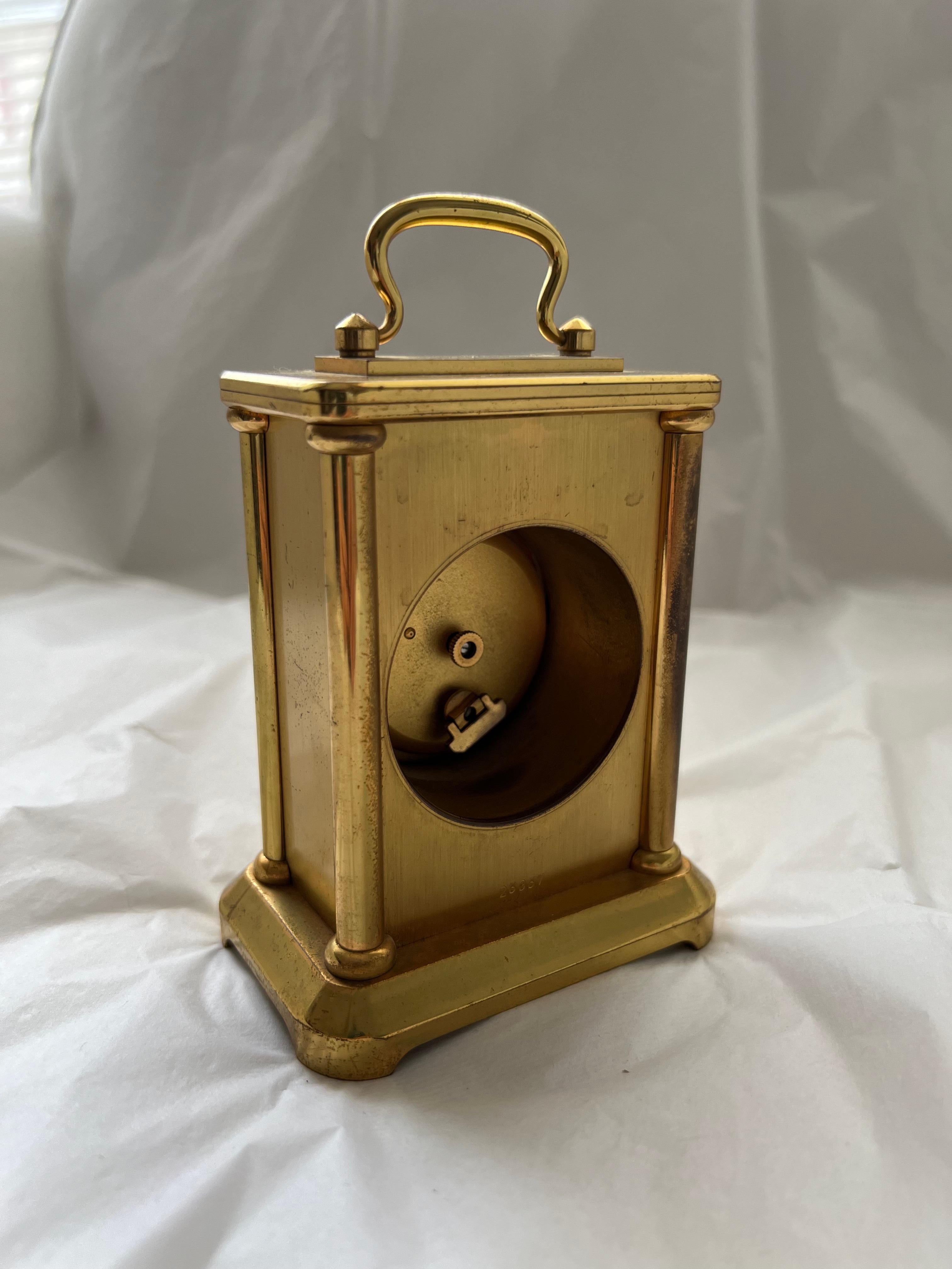 Grande Horloge Ancienne Finition Or Argenterie Galt Décoration Vintage Estate en vente 4