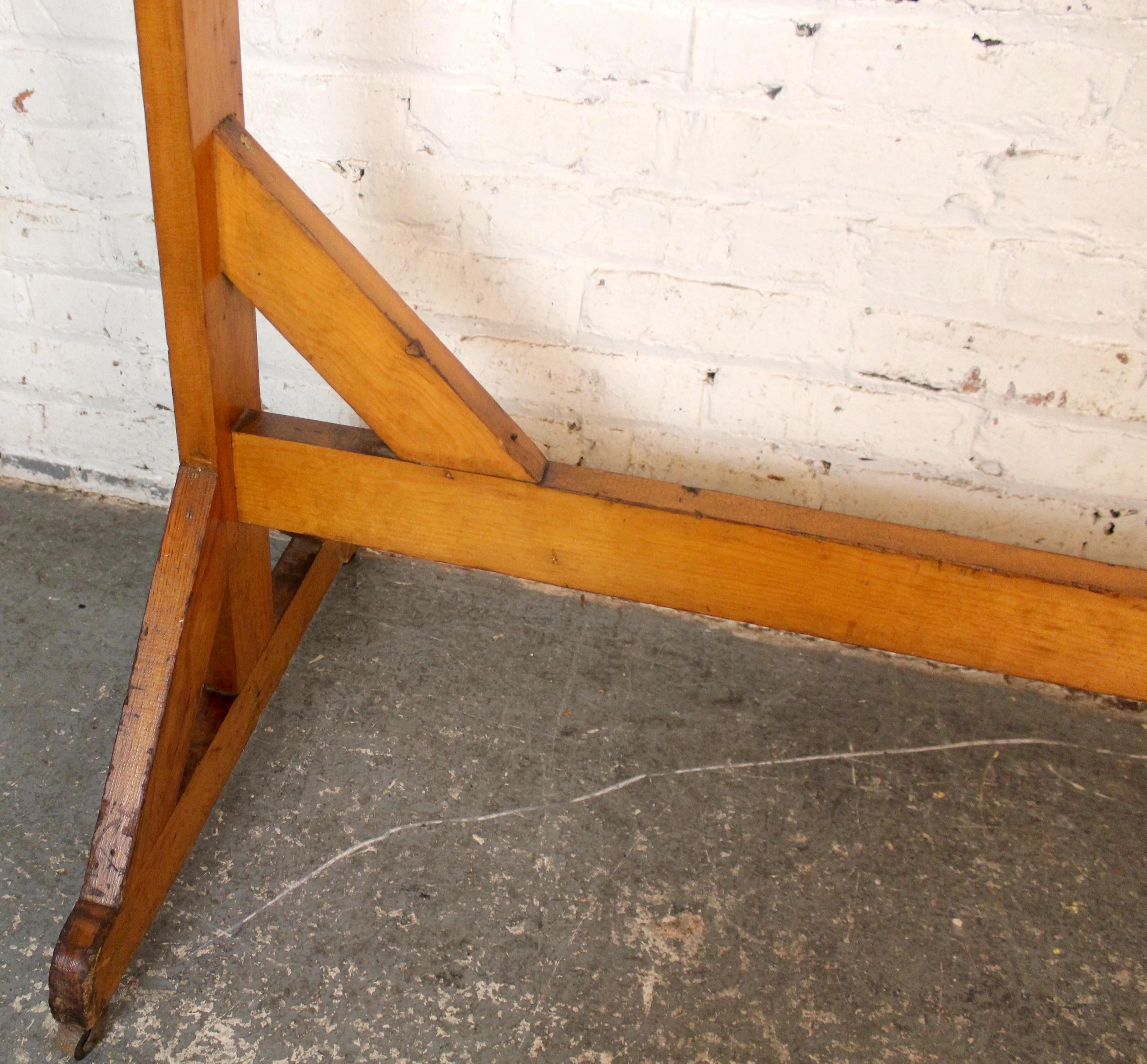 Grand porte-manteau ancien en Oak en vente 5