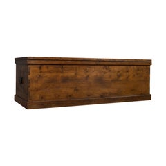 Large Antique Coffer, English, Pine, Storage, Chest, Trunk, Victorian