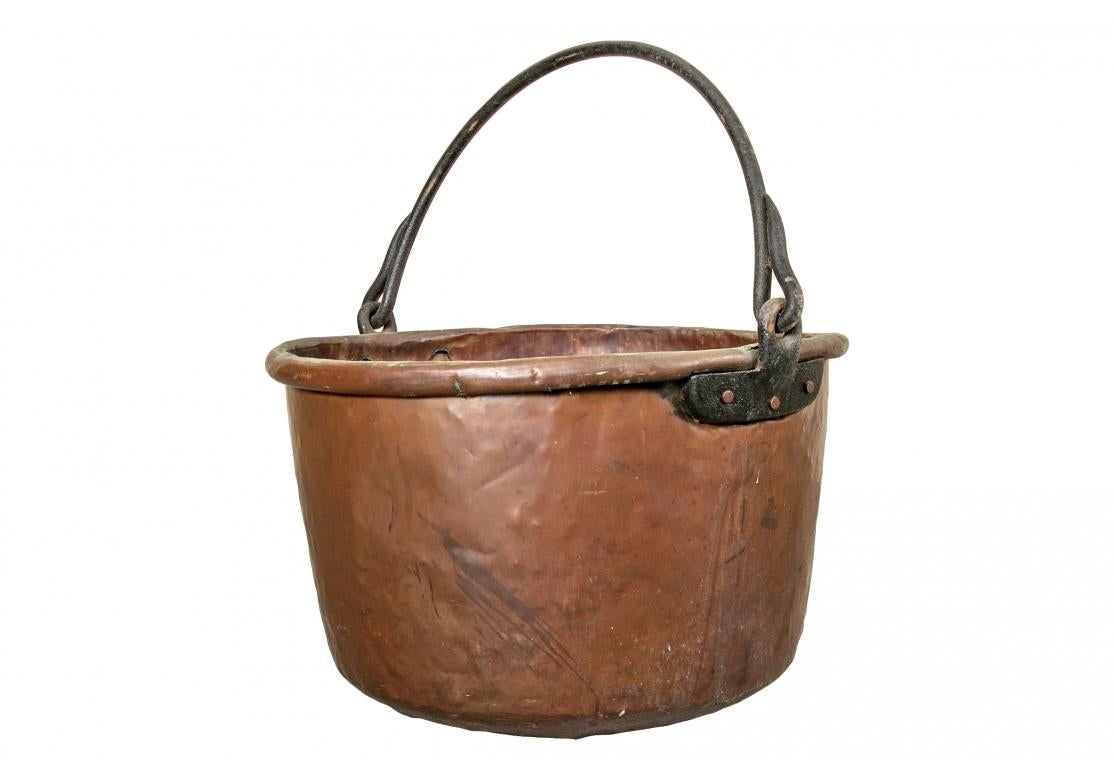 Großer antiker Kupfer-Kauldron im Angebot 10