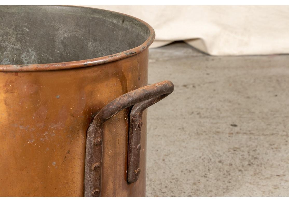 vintage copper bucket with handle