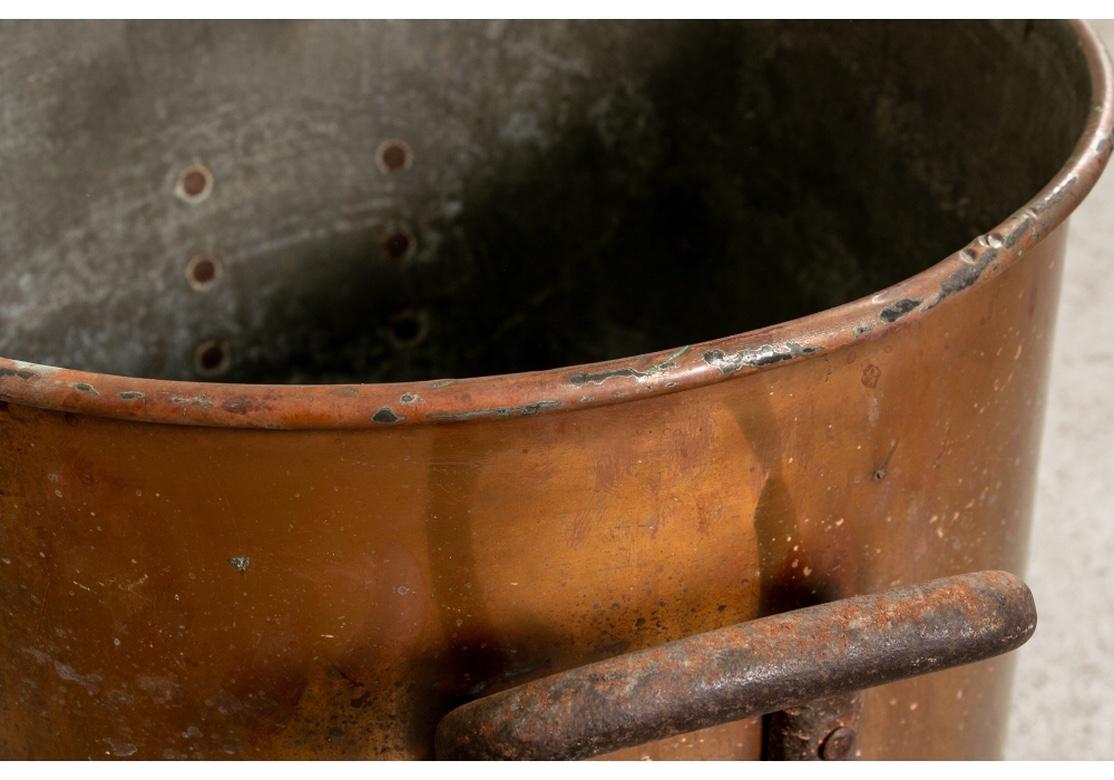 vintage copper bucket with handle