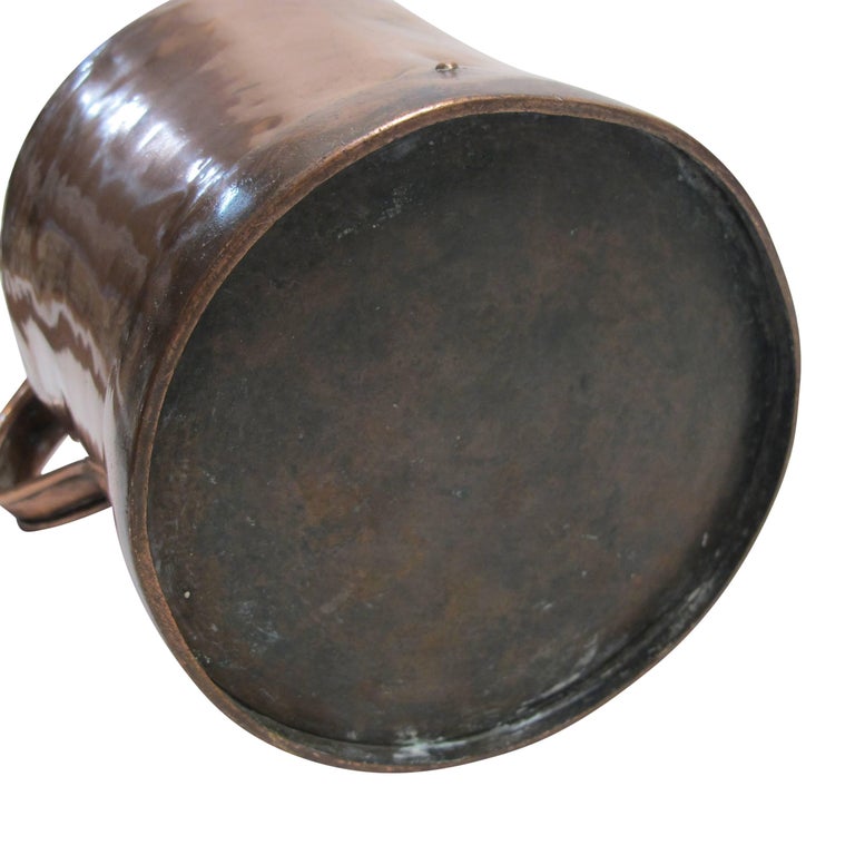 Large Antique Copper Jug, Continental 18th Century For Sale 5