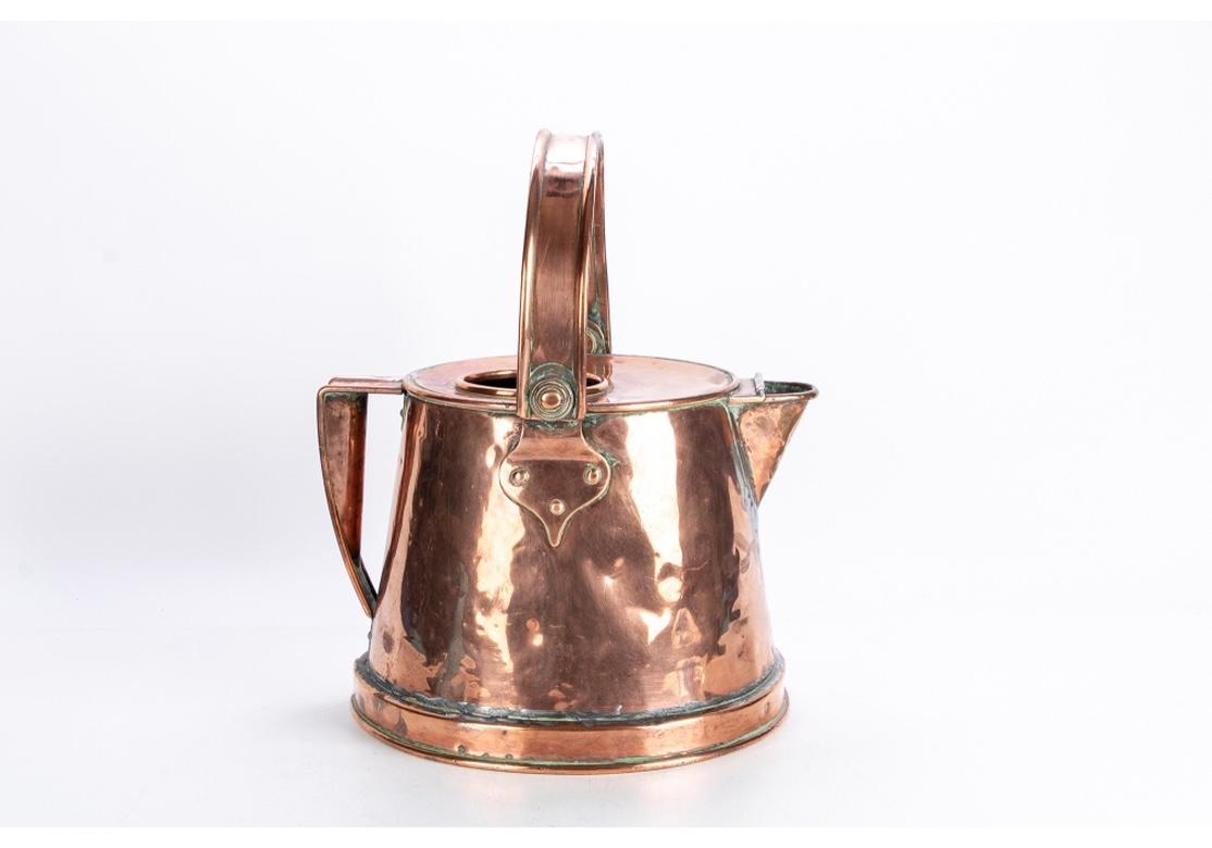 Large Antique Copper Watering Can In Good Condition For Sale In Bridgeport, CT