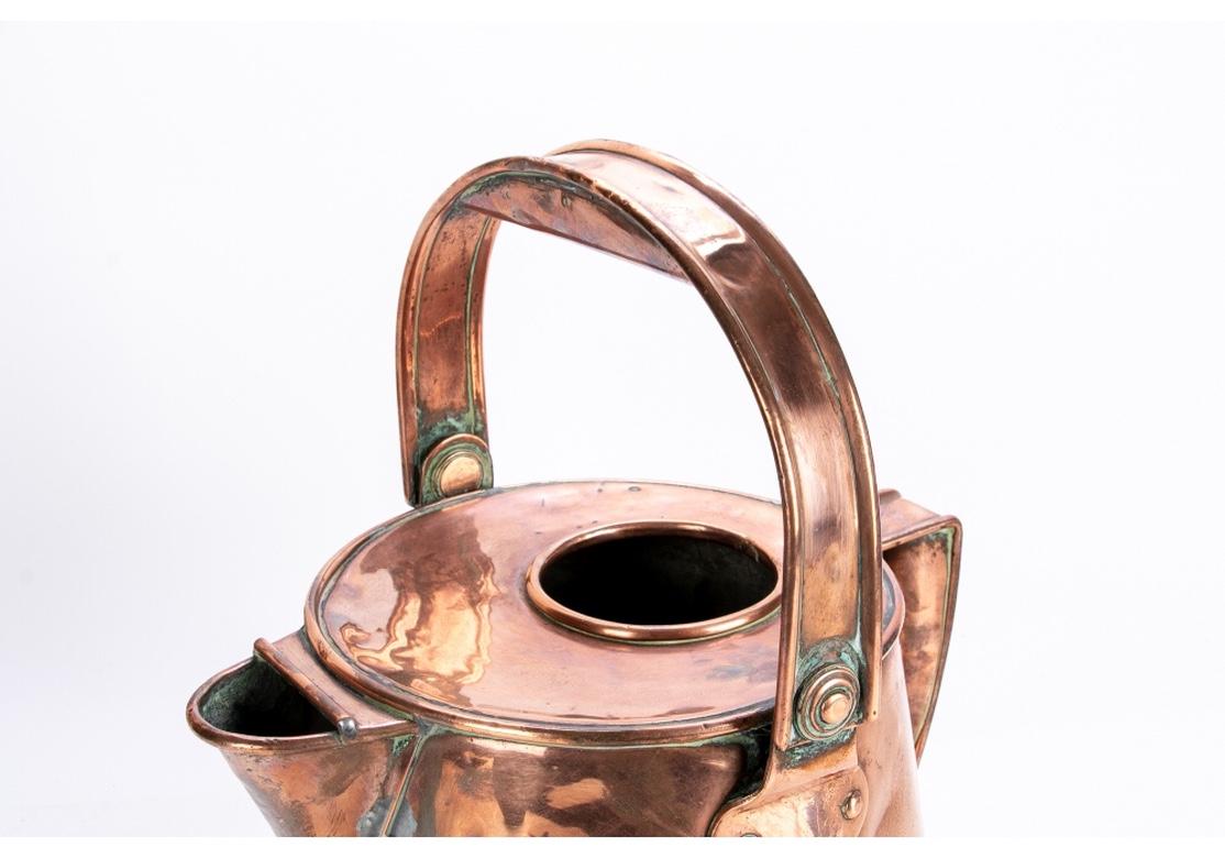 19th Century Large Antique Copper Watering Can For Sale