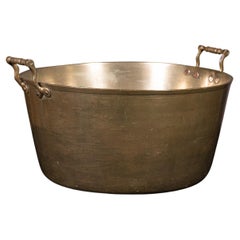 Large Antique Country House Preserve Pan, English, Bronze, Jam, Pot, Georgian