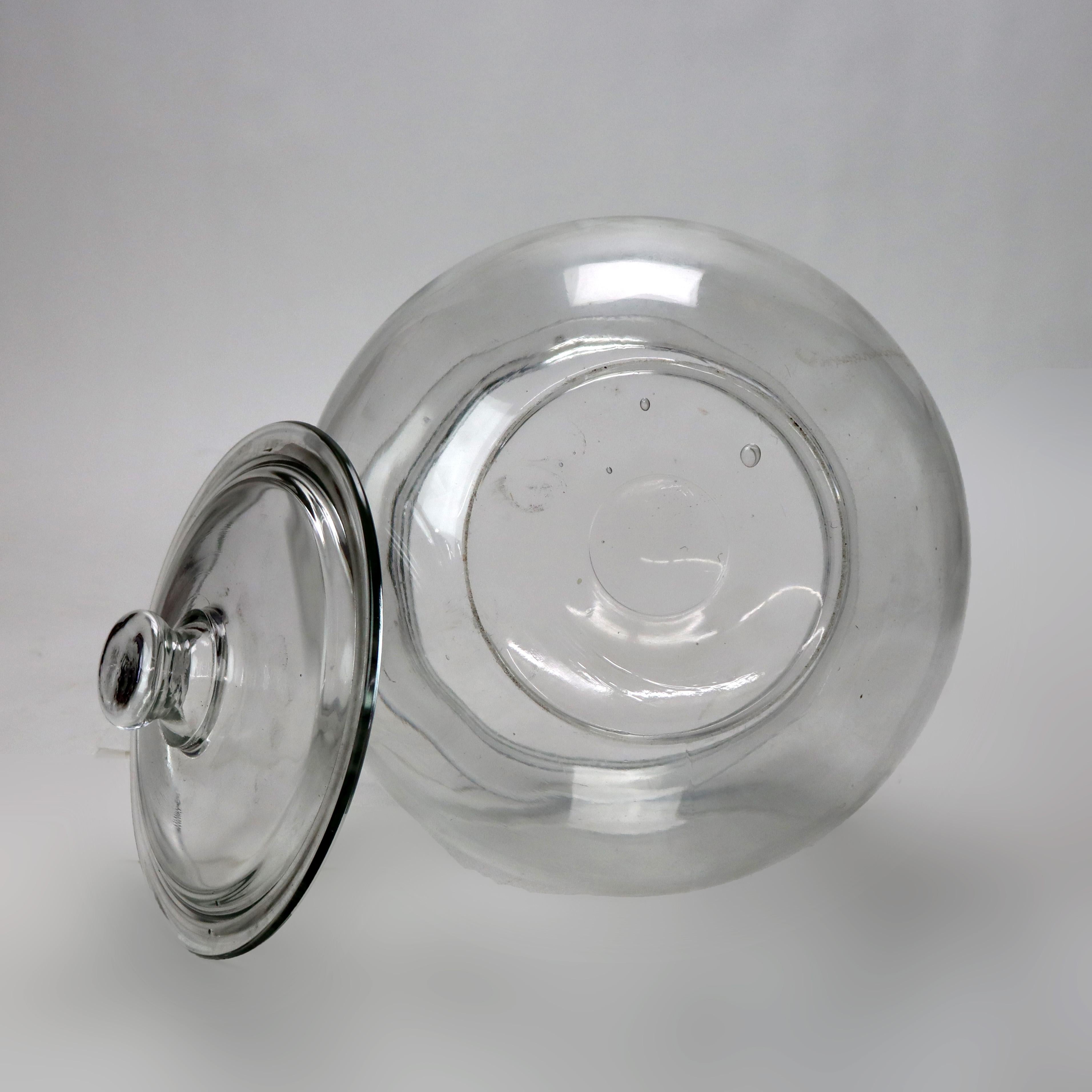 Großes antikes Candy Jar aus Glas im Landhausstil, C1900 im Angebot 3