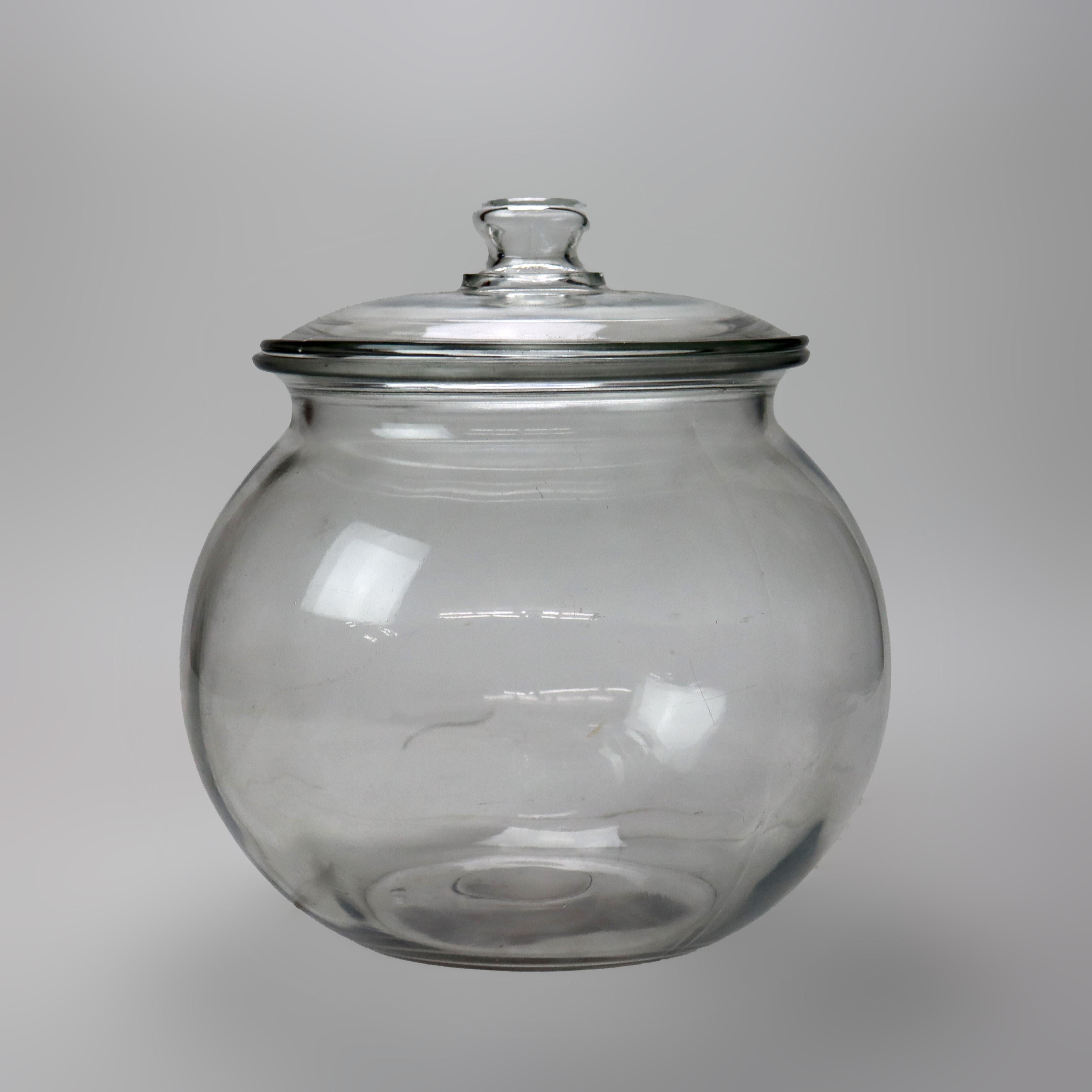 Großes antikes Candy Jar aus Glas im Landhausstil, C1900 im Angebot 4