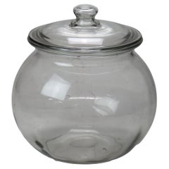 Large Antique Country Store Glass Candy Jar C1900