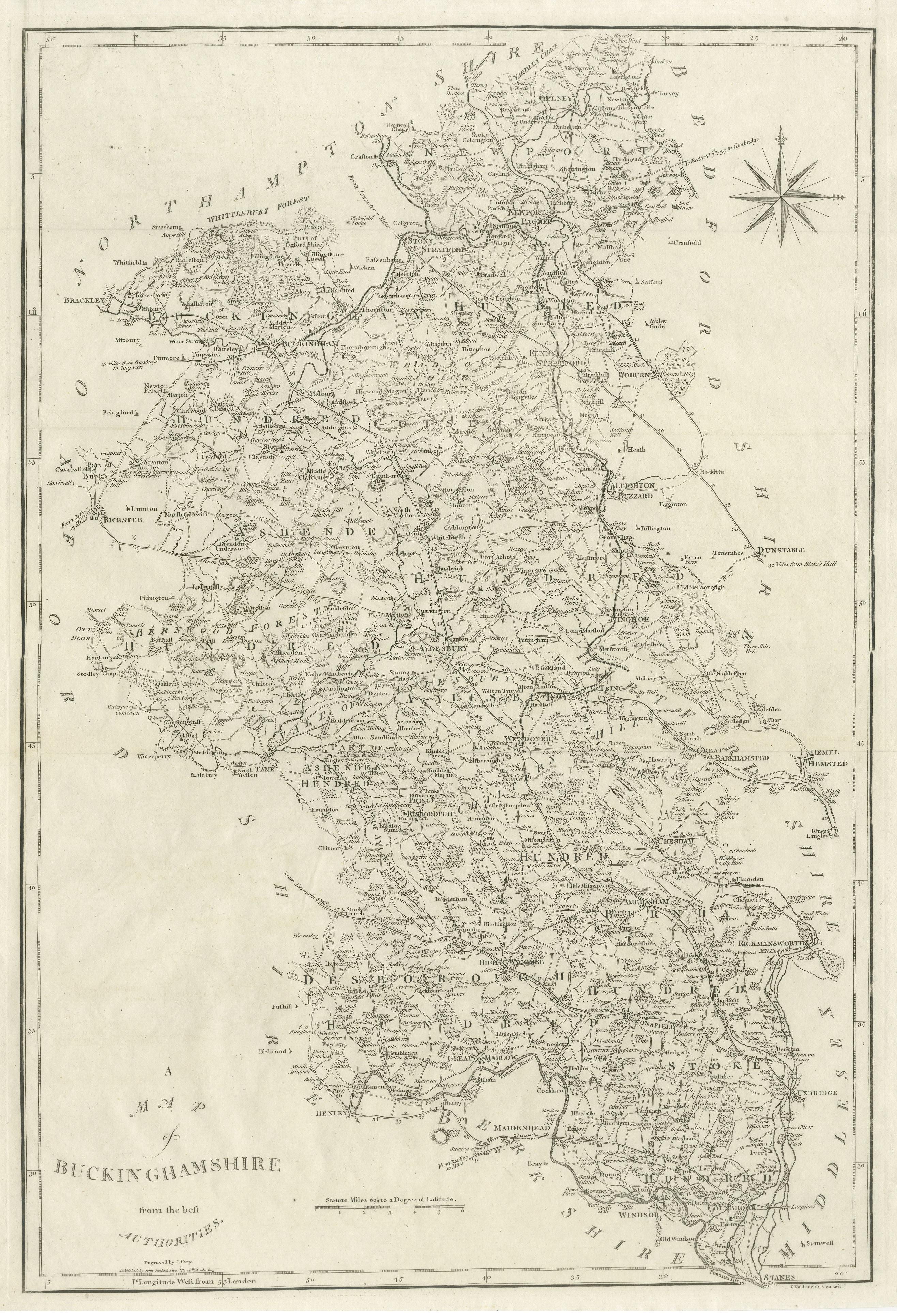 buckinghamshire county map