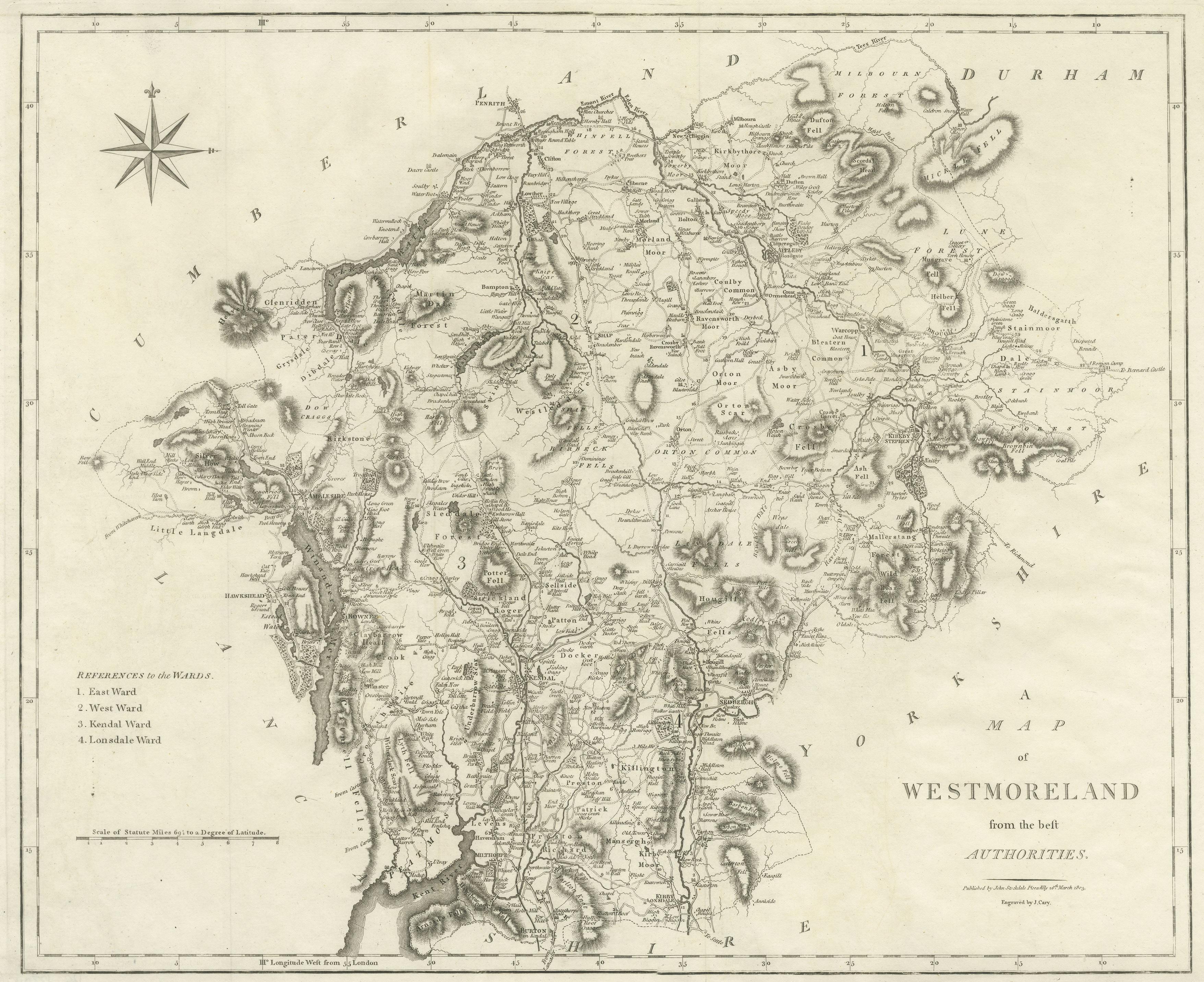 westmorland uk map