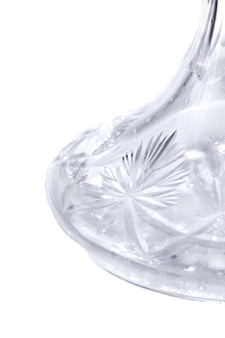 Large Antique Cut Glass Ships Decanter, circa 1900 at 1stDibs antique