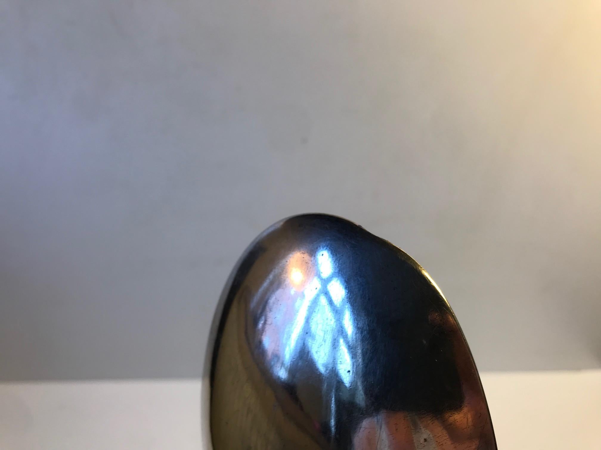 Grande cuillère de service danoise ancienne en argent par Funck, 19ème siècle en vente 3