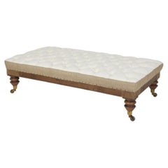 Large antique daybed ottoman stool