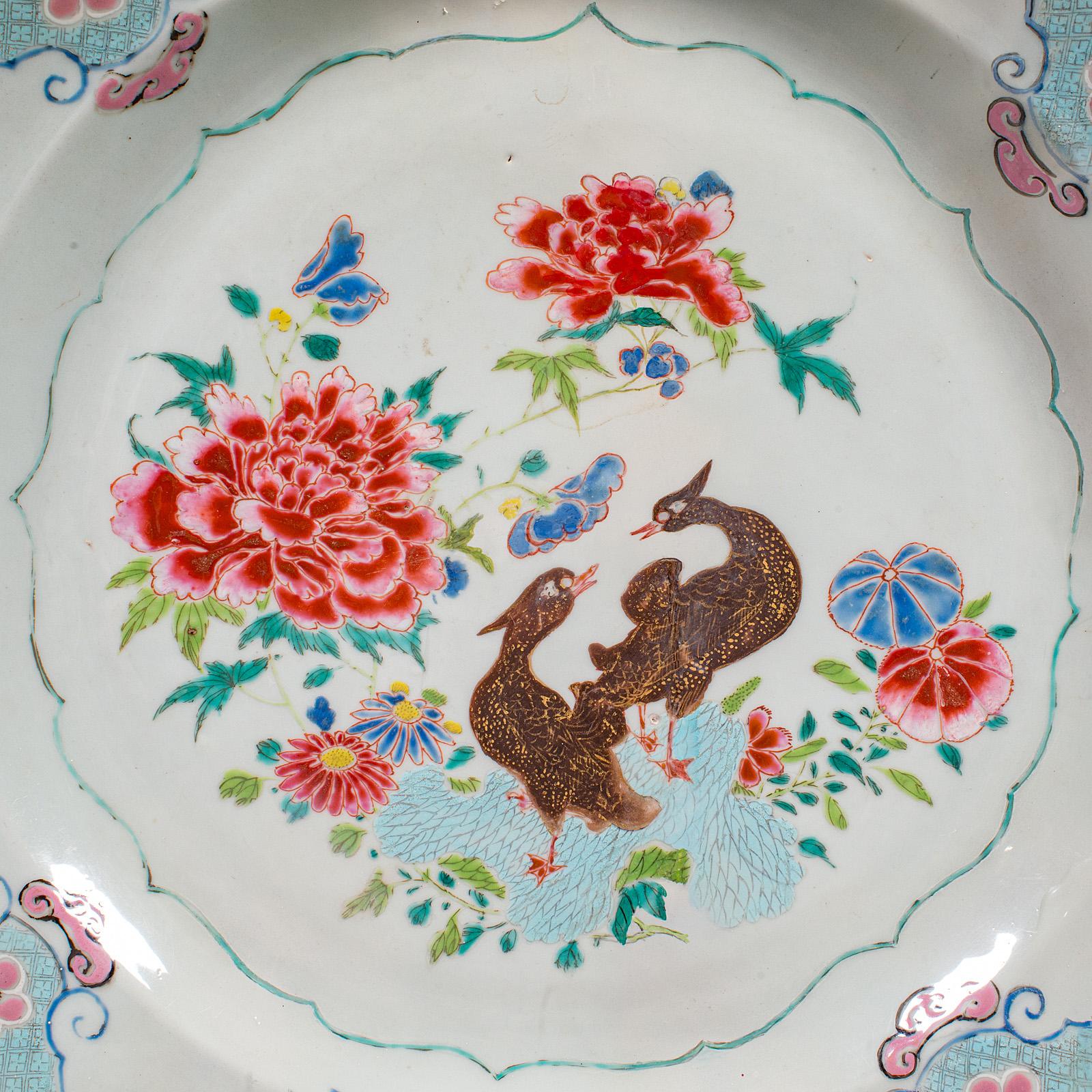 Large Antique Decorative Charger, Japanese, Ceramic, Serving Plate, Circa 1920 For Sale 6