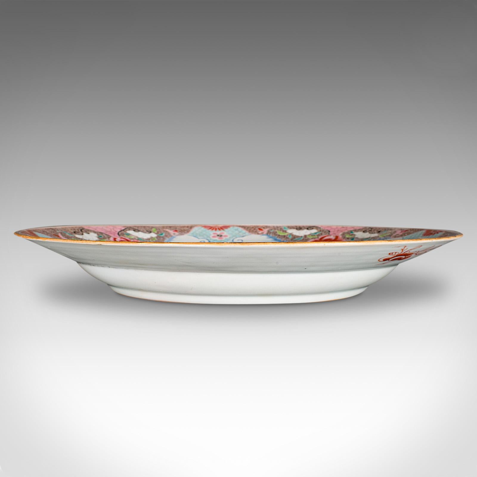 Large Antique Decorative Charger, Japanese, Ceramic, Serving Plate, Circa 1920 For Sale 2