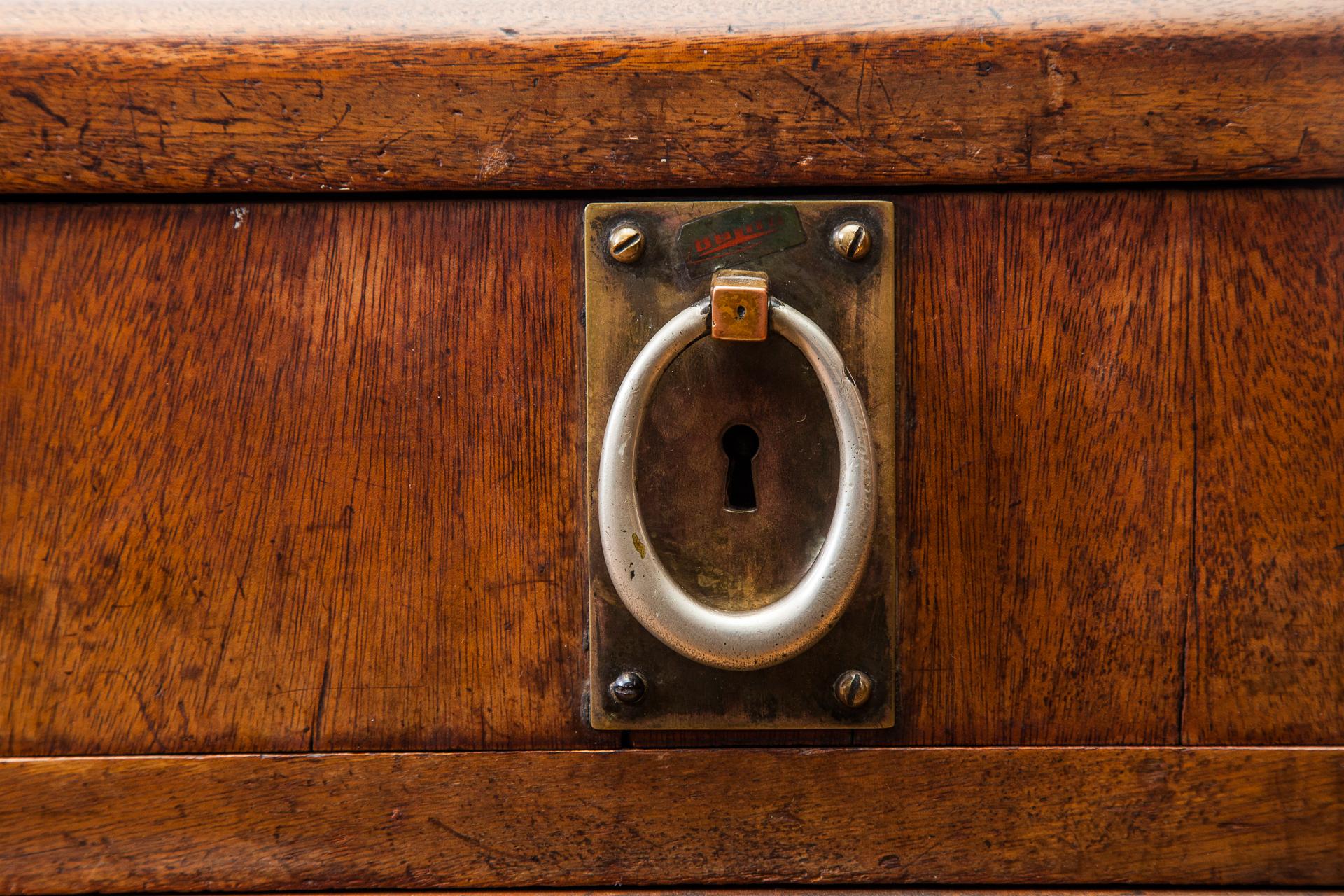 This large writing desk was manufactured by Miksa Schmidt in the Budapest branch of the Viennese company Friedrich Otto Schmidt. Miksa Schmidt produced furniture using French and English models. He is also famous for his furniture made from