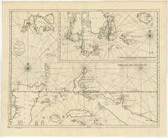 Large Antique Detailed Map of a Part of the Spice Islands, Indonesia, 1726