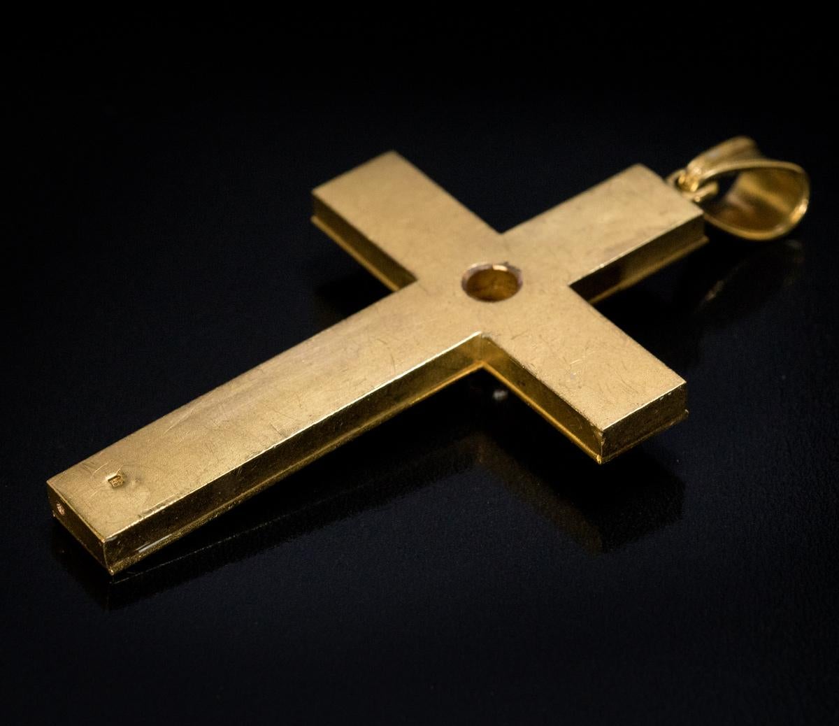 antique gold cross
