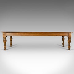 Large Antique Dining Table, English, Late Victorian, Oak, Seating 12, circa 1900