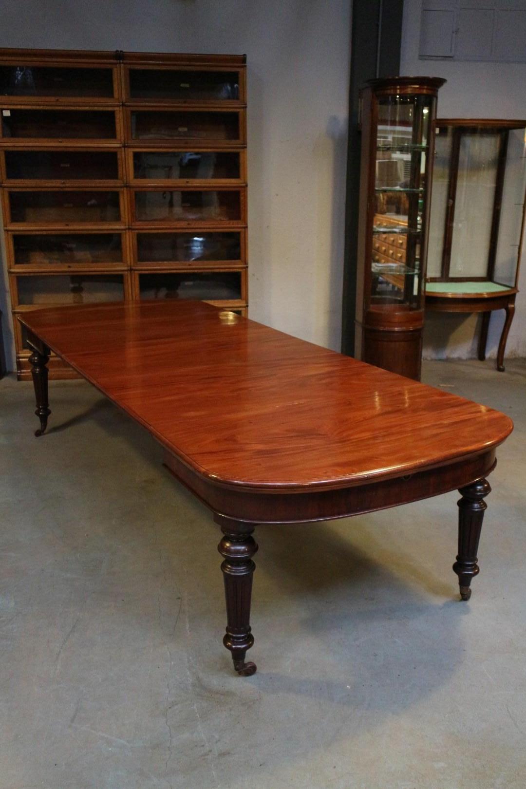 Large antique dining table 7