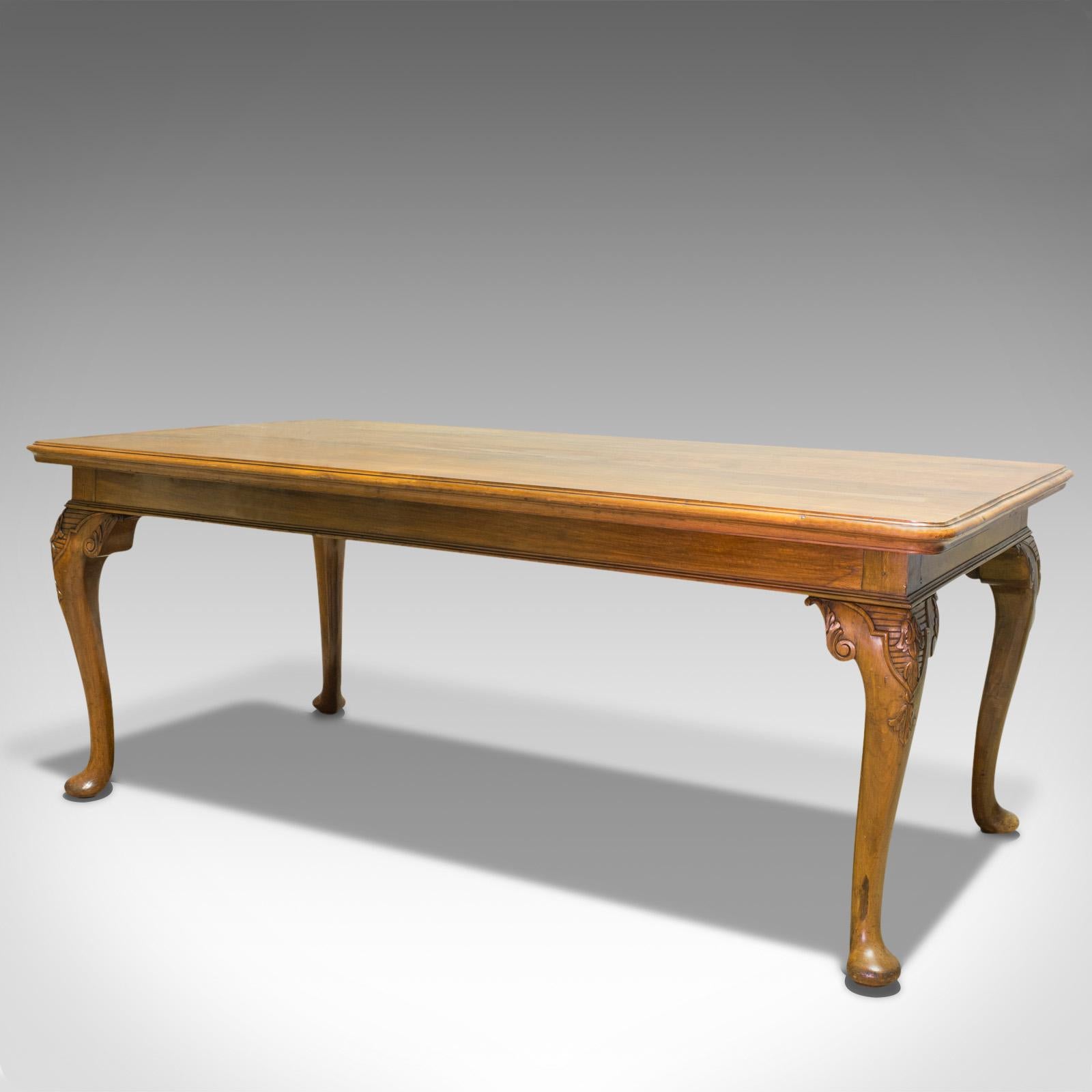 French Provincial Large Antique Dining Table, French, Walnut, Country House, Seats 6, circa 1900