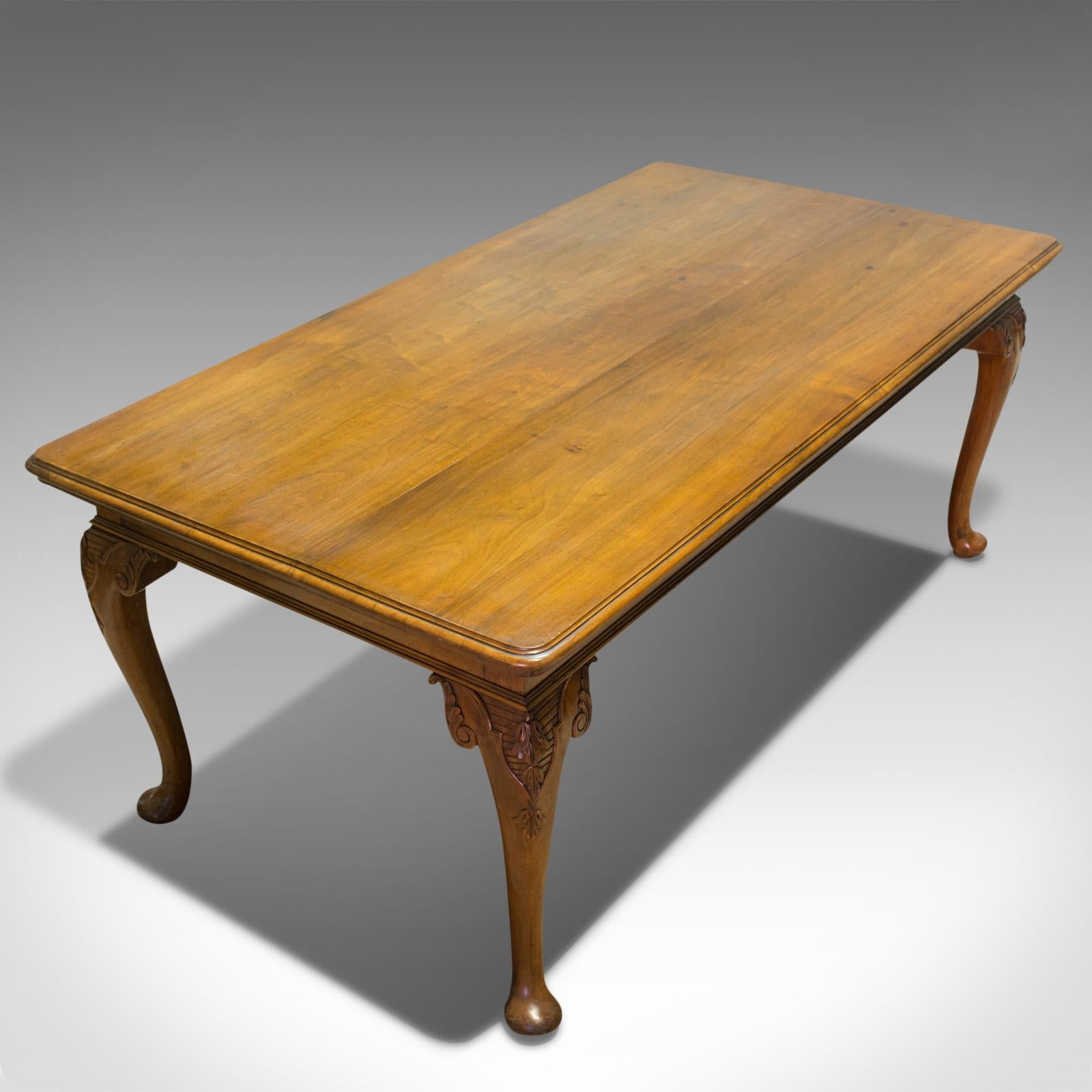 19th Century Large Antique Dining Table, French, Walnut, Country House, Seats 6, circa 1900