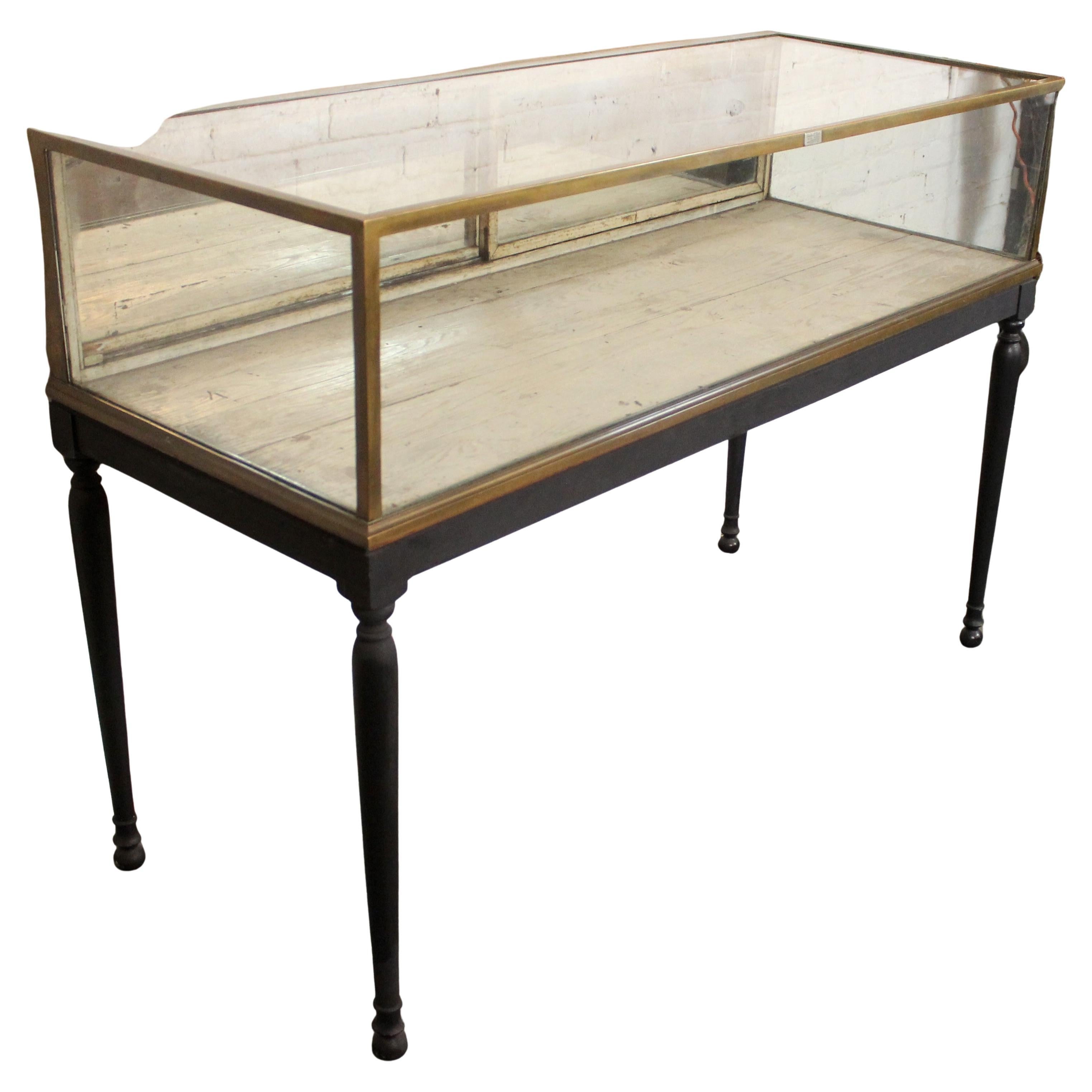 Large Antique Display Cabinet by Charles F. Biele & Sons