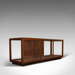 Large Antique Display Cabinet, English, Pine, Showcase, Edwardian, circa 1910