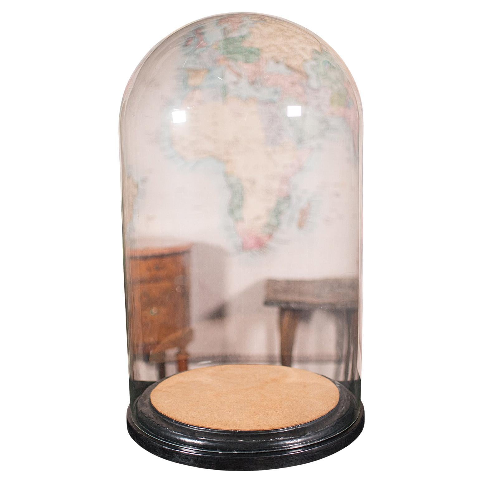 Large Antique Display Dome, English, Glass, Taxidermy Showcase, Victorian, 1850