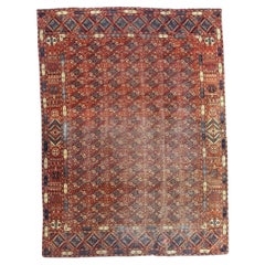 Large Antique distressed Turkish Sparta rug Bokhara design