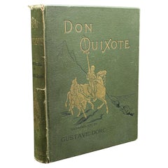 Large Antique Don Quixote Book, English, Cassell & Co, Gustave Dore, Victorian