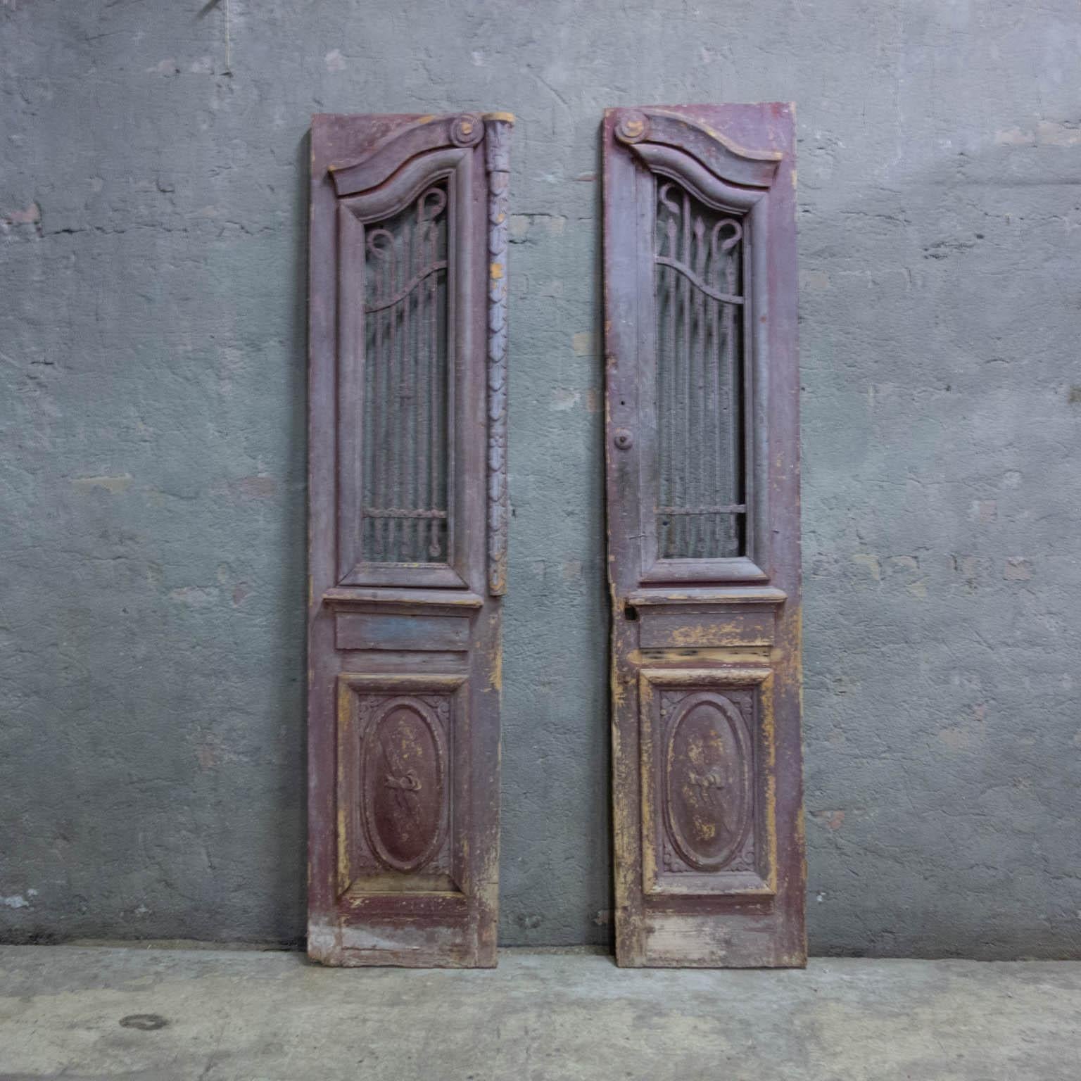 Large Antique Doors, Egypt in the Early 1900 For Sale 3