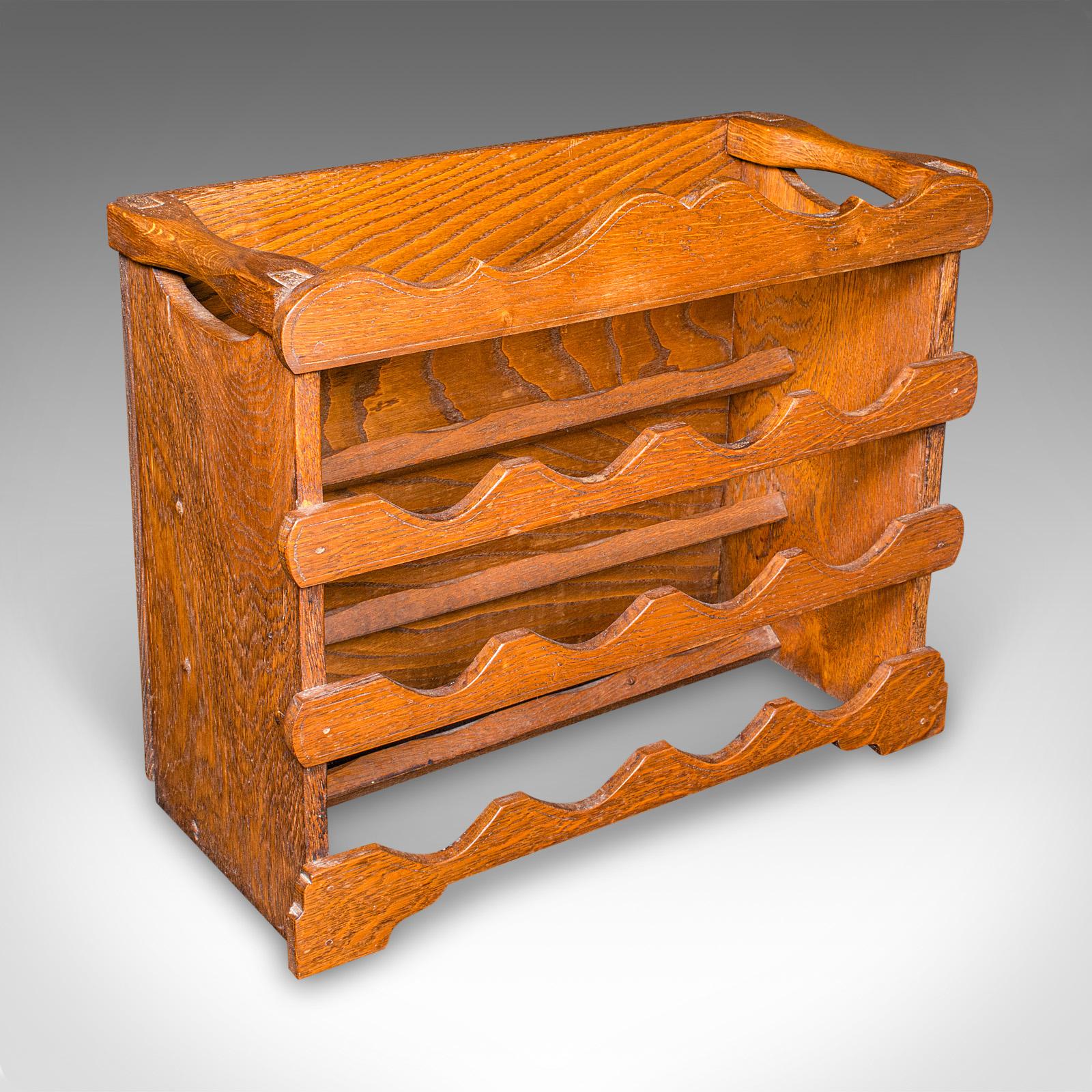 Grande base de commode ancienne, Oak Oak anglais, Sideboard, Buffet, Wine Rack, Edwardian en vente 5