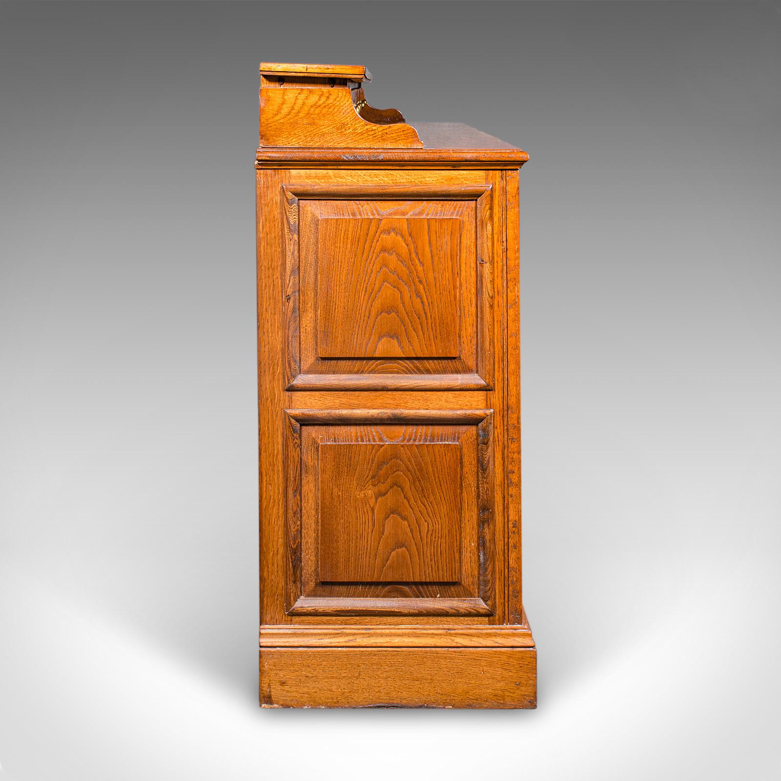 Grande base de commode ancienne, Oak Oak anglais, Sideboard, Buffet, Wine Rack, Edwardian Bon état - En vente à Hele, Devon, GB