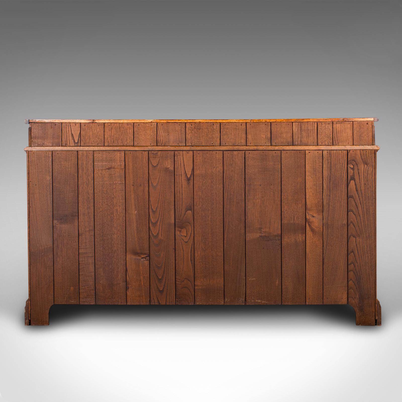 20ième siècle Grande base de commode ancienne, Oak Oak anglais, Sideboard, Buffet, Wine Rack, Edwardian en vente